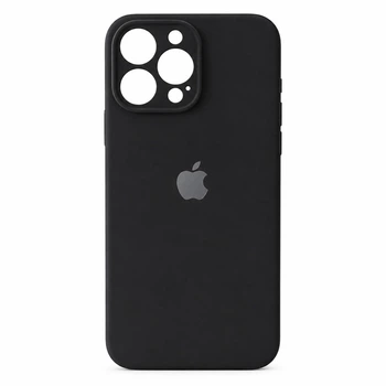 Чохол Silicone Premium case з захистом камери для iPhone 16 Pro Max Full Camera Protective black 2279