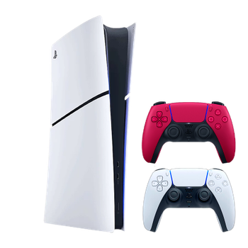 Набор Консоль Sony PlayStation 5 Slim Digital Edition 825GB White + Геймпад Беспроводной DualSense Cosmic Red
