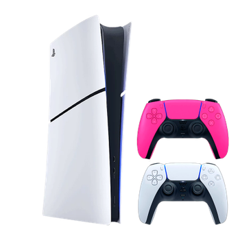 Набор Консоль Sony PlayStation 5 Slim Digital Edition 825GB White + Геймпад Беспроводной DualSense Pink