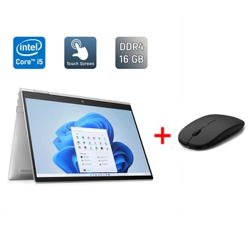Ноутбук-трансформер HP Envy x360 / 15.6" (1920x1080) IPS Touch / Intel Core i5-10210U (4 (8) ядра по 1.6 - 4.2 GHz) / 16 GB DDR4 / 256 GB SSD / Intel UHD Graphics / TouchID / WebCam б/у + Подарок Беспроводная мышь / USB