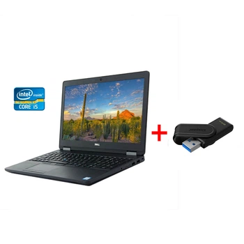 Ноутбук Б-класс Dell Latitude E5570 / 15.6" (1366x768) TN / Intel Core i5-6440HQ (4 ядра по 2.6 - 3.5 GHz) / 8 GB DDR4 / 256 GB SSD / Intel HD Graphics 530 / WebCam / Win 10 Pro б/у + Подарок Флеш-накопитель Kingston DataTraveler Exodia S 64GB