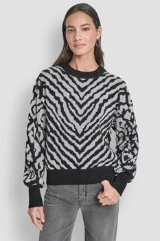 Свитер DKNY 48(XL) Чёрный-серый (155458)