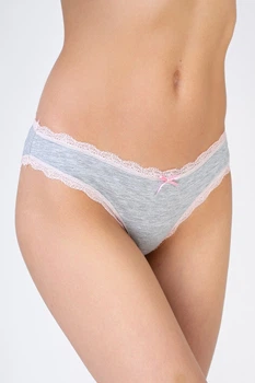 Трусики слип Fleri 5(XL) Серый-розовый (69272)