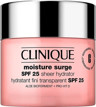 Крем для обличчя Clinique Moisture Surge Sheer Hydrator з сонцезахисним фільтром зволожувальний SPF 25 75 мл (192333226841)