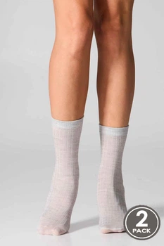 Носочки, 2 штуки Legs one size Серый микс (106228)