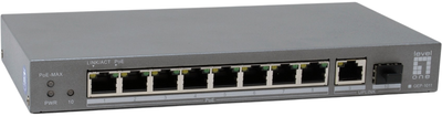 Комутатор LevelOne GEP-1011 Сірий (GEP-1011)
