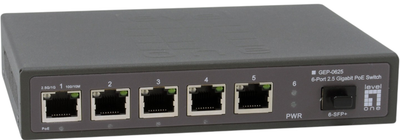 Комутатор LevelOne GEP-0625 Чорний (GEP-0625)