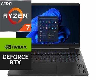 Ноутбук (2026) геймерський HyperX OMEN 15 Ryzen 7-8745HX/ 24GB/ 1ТB/ Win11x Licensed/ RTX5060 / 15.3" 180Hz