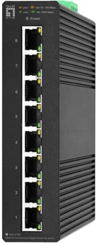 Промисловий комутатор LevelOne Hilbert IGS-2108 Чорний (IGS-2108)