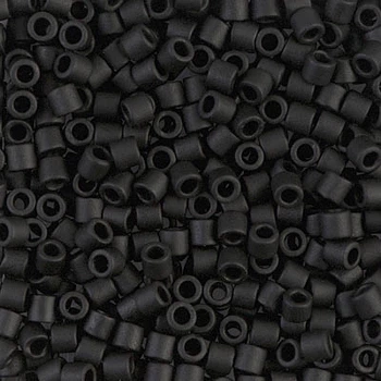 DBL-310 Бісер Miyuki Delica Beads 8/0 (матовий чорний), 50 г