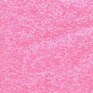 DB-244 Бісер Miyuki Delica Beads 11/0 (цейлон рожевий), 50 г