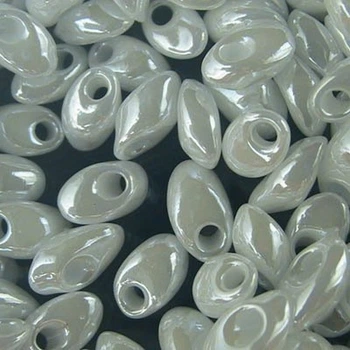 LMA-420 Бісер Miyuki Long Magatama Beads 4х7 мм (білий перлиновий), 50 г