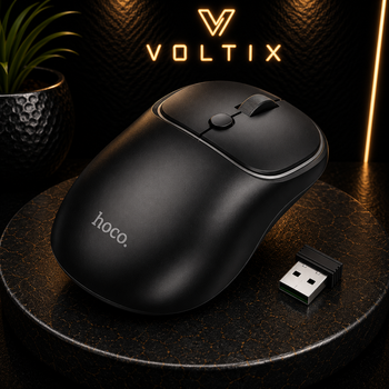 Беспроводная мышь HOCO GM25 Royal, 2.4G, USB-приемник, оптическая, черная