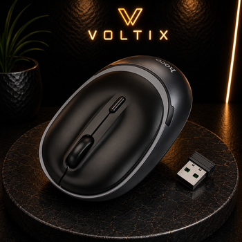 Беспроводная мышь HOCO GM34 Nuevo, 2.4G + Bluetooth, 1600 DPI, черный Metal Gray
