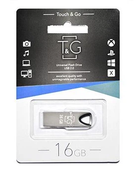 Флешка USB 16GB T&G метал 117 черный