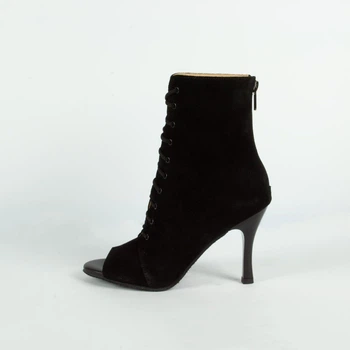 Жіночі ботильйони Andre замшеві для танців High Heels 35 чорні