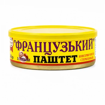 Паштет ТМ Онисс французский с грибами 240 г жб