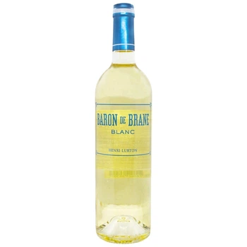 Вино біле сухе BARON DE BRANE 0,75л 13%