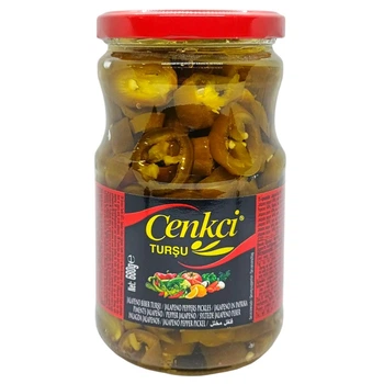 Перець маринований халапеньо Cenkci 680 г И340