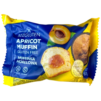 Мафін Bezgluten з абрикосом без глютену 60 г И072