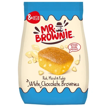 Мафіни Mr Brownie Білий шоколад Брауні 200 г