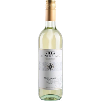 Вино біле сухе VILLA MONTECRISTO П.Г. Апулія 12% 0,75л