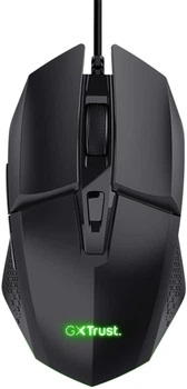Компьютерная мышь Trust GXT 109 Felox RGB проводная Черная (25036)