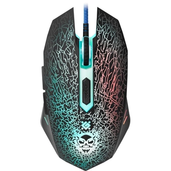Комп'ютерна миша Defender Shock GM-110L оптична USB 800–3200 dpi 5 програмованих кнопок Чорна (GM-110L)