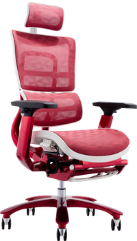 Офисное эргономичное кресло GT Racer X-815L White/Red (W-52)