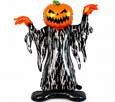Фольгована Кулька Гарбуз Монстр На Підставці 105х75см (41") Halloween