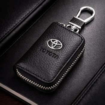 Чехол для ключей с карабином Toyota (Кожа)