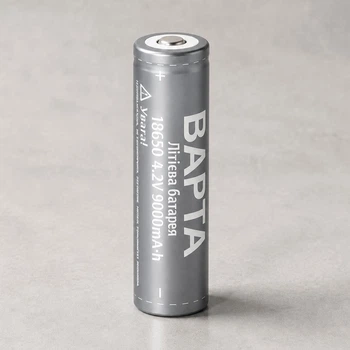 Аккумулятор 18650 BAPTA BP-0900, 1800 mAh, 4,2 В, Li-ion, с защитой (Батарейка 18650)