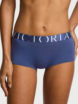 Трусики шортики женские хлопковые Victoria's Secret 261302113 M Синие (1161808585)
