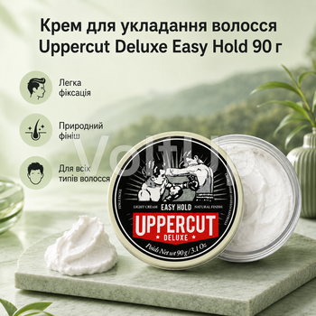 Крем для укладки волосся Uppercut Deluxe Easy Hold 90 г легка фіксація матовий фініш
