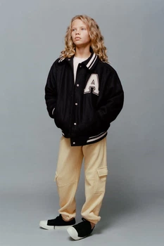 Спортивні штани карго для дівчинки Zara жовтий пастельний 152 бавовняний трикотаж з легким начісом