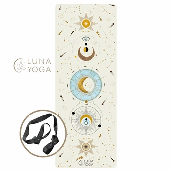 Премиальный коврик для йоги Luna Yoga 1830х680х4 мм Light Sky (LunaYogaMatLightSky)