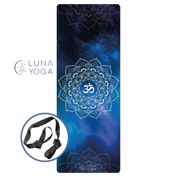 Премиальный коврик для йоги Luna Yoga 1830х680х4 мм Om (LunaYogaMatOm)