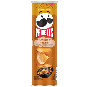 Чипсы Pringles Smoky Cheddar со вкусом копчёного сыра Чеддер 156 г