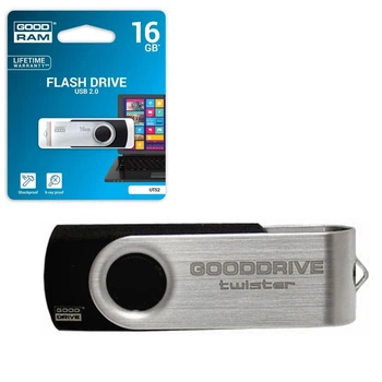 Флеш-накопичувач GOODRAM UTS2 16GB USB 2.0 чорний UTS2-0160K0R11