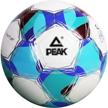 Мяч футбольный PEAK Size 5 Голубой-черный