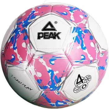 Мяч футбольный Peak Size 5 Бело-розовый