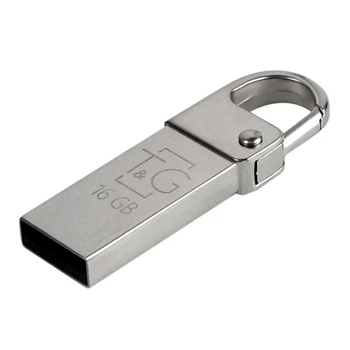 USB флешка 2.0 T&G Metal 027 16GB, Steel