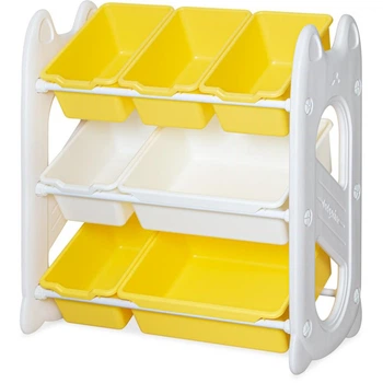 Стелаж дитячий для іграшок "Coral" Mealux KD-E022 Yellow 70х65х34 см