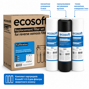 Комплект картриджей Ecosoft 1-2-3 (осмос) (CPV3ECOSTD)