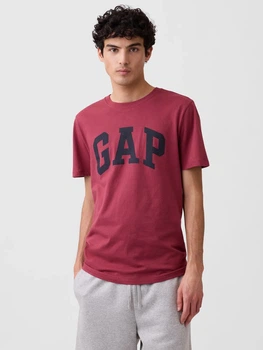 Футболка хлопковая длинная мужская Gap 293814967 M Красная (1161814886)