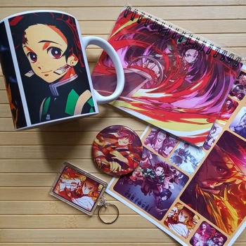 Набор Клинок рассекающий демонов Kimetsu no Yaiba Клинок який знищує демонів 5 предметів 22120