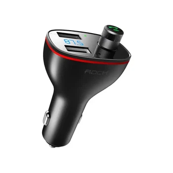 FM модулятор Rock B300, Car Charger, Чорний