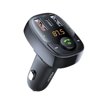 FM модулятор Rock B301, Car Charger, Чорний