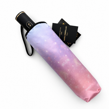 Парасолька жіноча автомат MARIO MR-961-3 Cosmic Candy Рожева 16 спиць Сатин