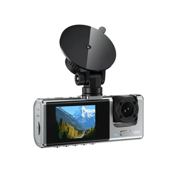 Відеореєстратор автомобільний XO XJ03, Front and Rear Dual Camera Car Recorder 1080 HD Video, Чорний